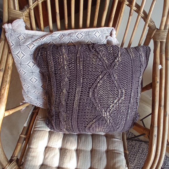 4 Boho Lace Knit Cushion Covers Set - Picture 17 of 17